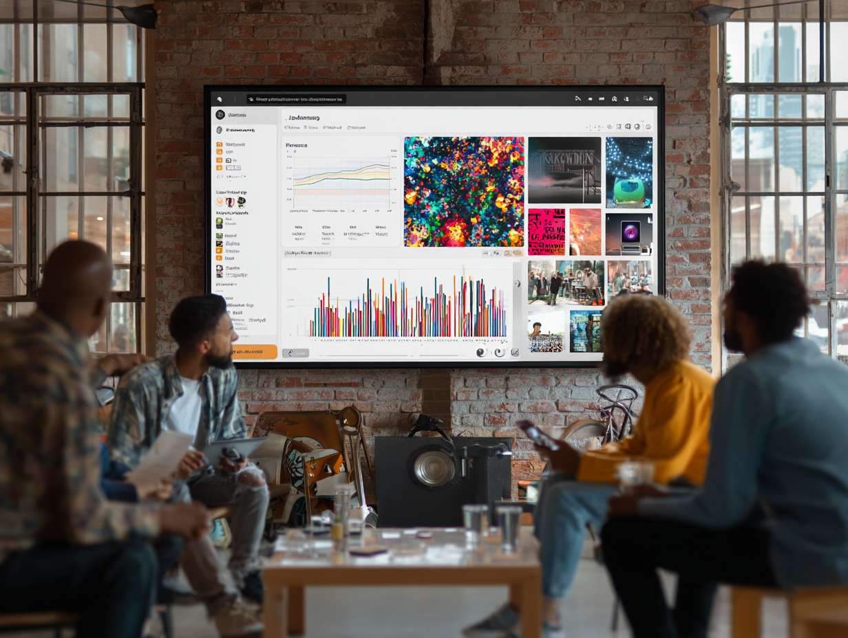 Music streaming interface